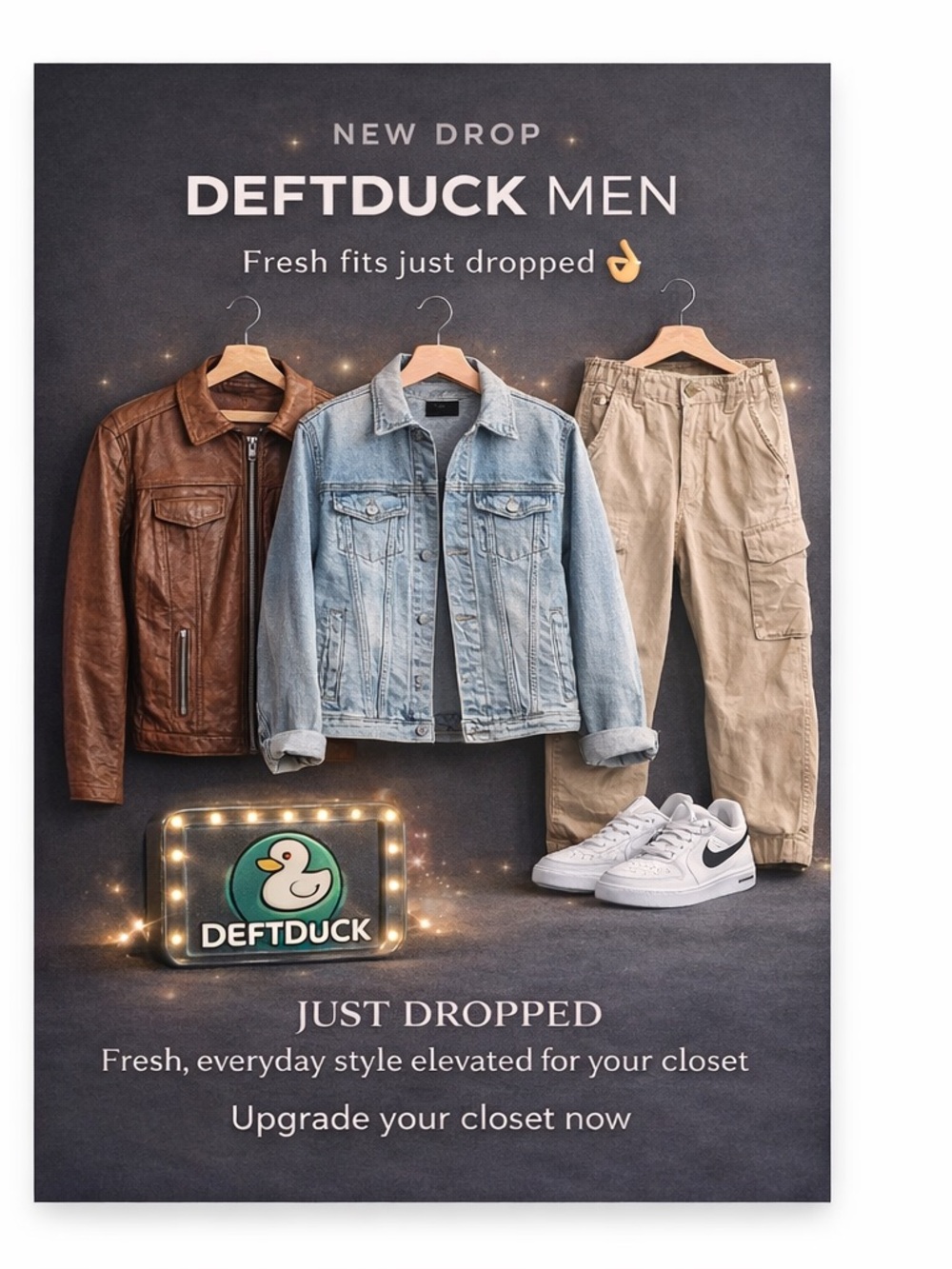 🔥 NEW DROP 🔥 DeftDuck Men on Poshmark | Clean Stylish Fits 🦆💌